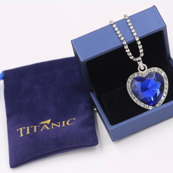 🌟HP🌟“Heart of the Ocean” Titanic Necklace - Picture 3 of 8